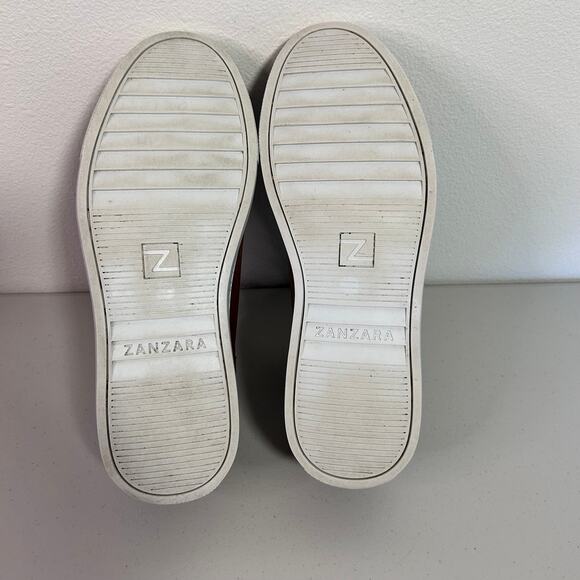 Zanzara Men's Casual Leather Lace-Up Sneakers Mahogany Brown‎ ZZ1775L Size 8 - Picture 7 of 10